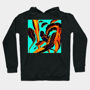 Blue Succulent Hoodie